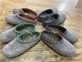 05) Валяные тапочки БЕЗ задника с обшивкой - микропора 35-46 П-3140