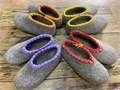 08) Валяные тапочки с обшивкой 35-46 П-3143