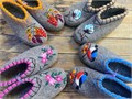 09) Валяные тапочки с рисунком 35-46 П-3144
